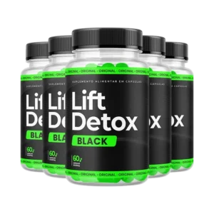 Lift Detox Black – Acelere seu Metabolismo de Maneira Natural e Eficaz – 5 Potes