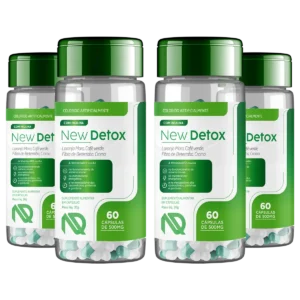 New Detox – Kit 4 Potes do Suplemento Natural para Desintoxicação