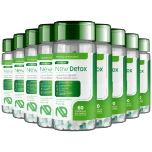 New Detox – Kit 9 Potes do Suplemento Natural para Desintoxicação