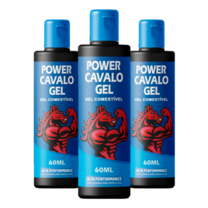 Power Cavalo Gel – Estimulante Masculino com Fórmula Exclusiva – 3 Unidades