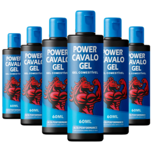 Power Cavalo Gel – Estimulante Masculino com Fórmula Exclusiva – 6 Unidades