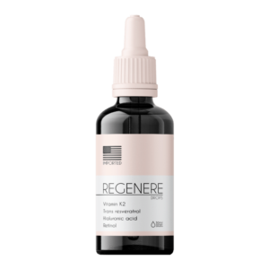Regenere Drops – Suplemento Alimentar Natural com Vitamina K2, Ácido Hialurônico e Retinol em Gotas – 30ml