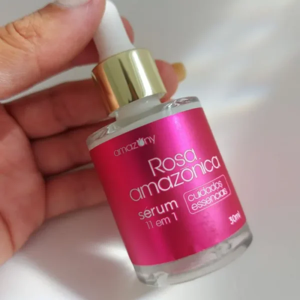 Rosa Amazônica Sérum – Combate Rugas, Manchas e Irritações na Pele – 12 Frascos - Image 3