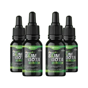 Slim Gota Black – 100% Natural – 4 Frascos de 30ml