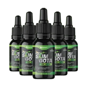 Slim Gota Black – 100% Natural – 5 Frascos de 30ml